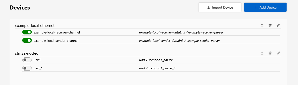Protolith Studio reusable devices list